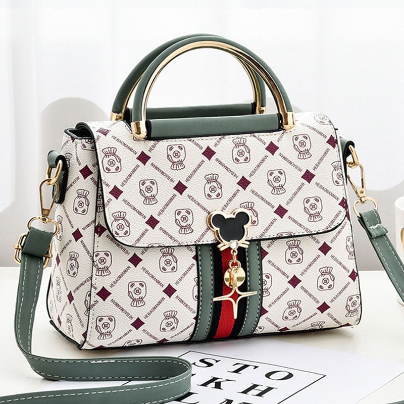Tote Bag Leather Monogram - Tas Selempang Wanita Baru, Tas Tote
