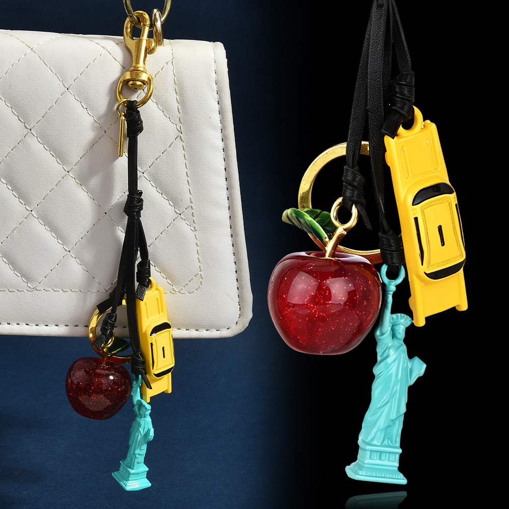 Luxury Bags New York - Gantungan Tas Kulit Bertema Kota New