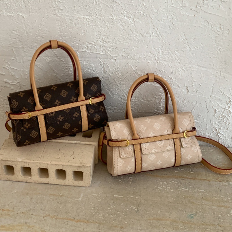 Tote Bag Leather Monogram - Tas Selempang Mini Monogram Vintage Klasik,
