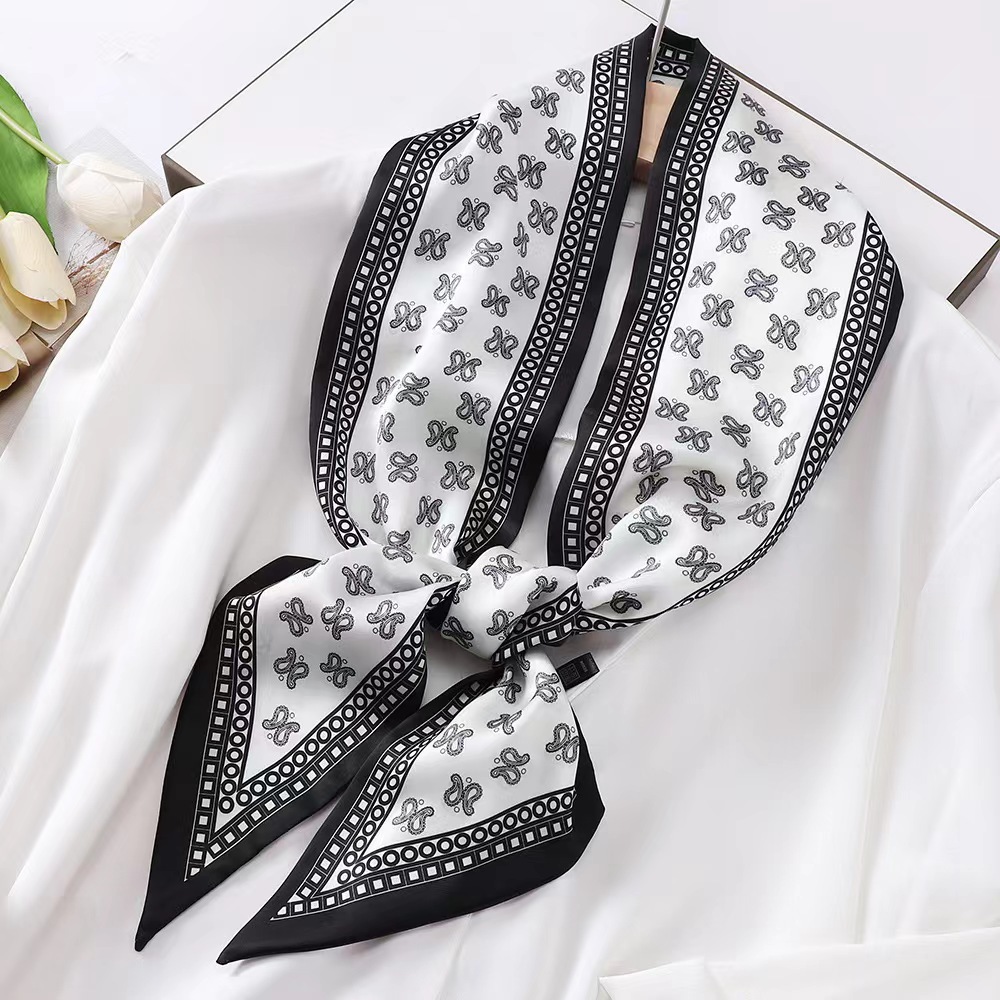 Syal Sutra Motif Zebra Mewah u - Discount Luxury Bags ulasan dan harga