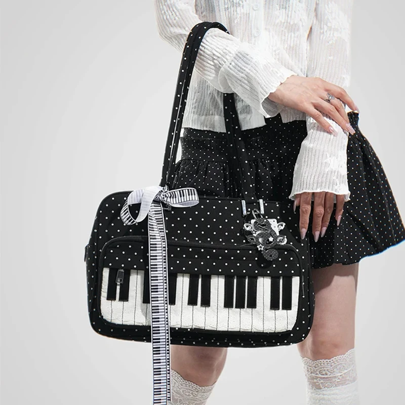 Tas Bahu Kunci Piano Polka Dot - Luxury Bags Japan ulasan dan harga