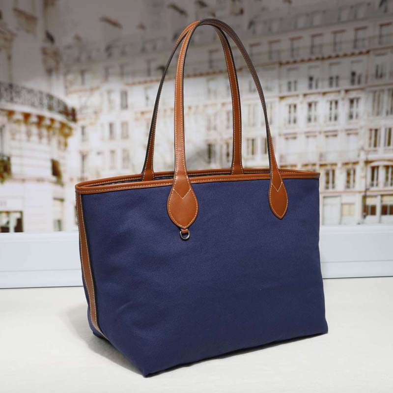 Tas Tote Monogram Denim Wanita - Tote Bag Leather Monogram ulasan dan harga