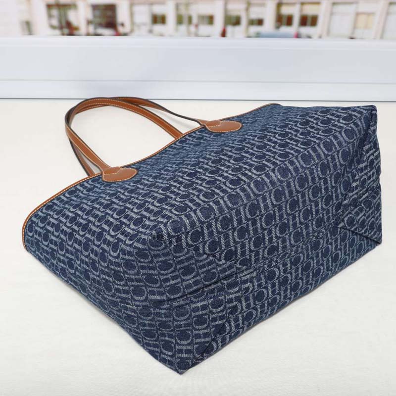 Tas Tote Monogram Denim Wanita - Tote Bag Leather Monogram ulasan dan harga