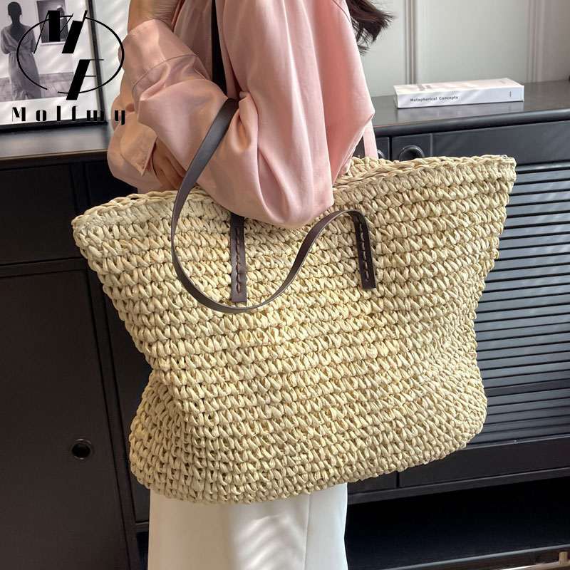 Tas Tote Tenun Jerami Tas Tang - Luxury Bags Vendor ulasan dan harga