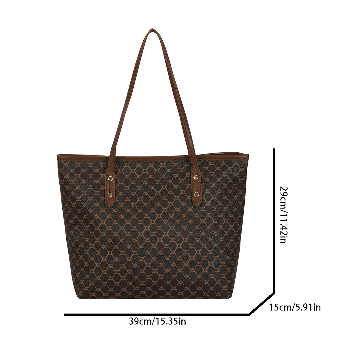 Tas Tote Wanita Vintage Mewah  - Tote Bag Leather Monogram ulasan dan harga