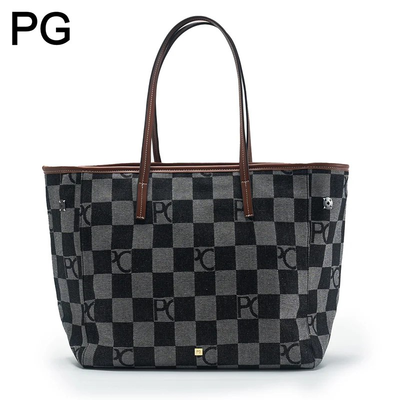 Tas Tote Monogram Kotak-kotak  - Tote Bag Leather Monogram ulasan dan harga