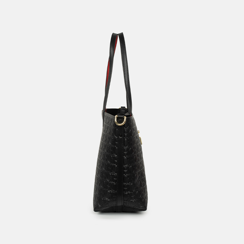Tas Tote Monogram Embos CH Wan - Tote Bag Leather Monogram ulasan dan harga