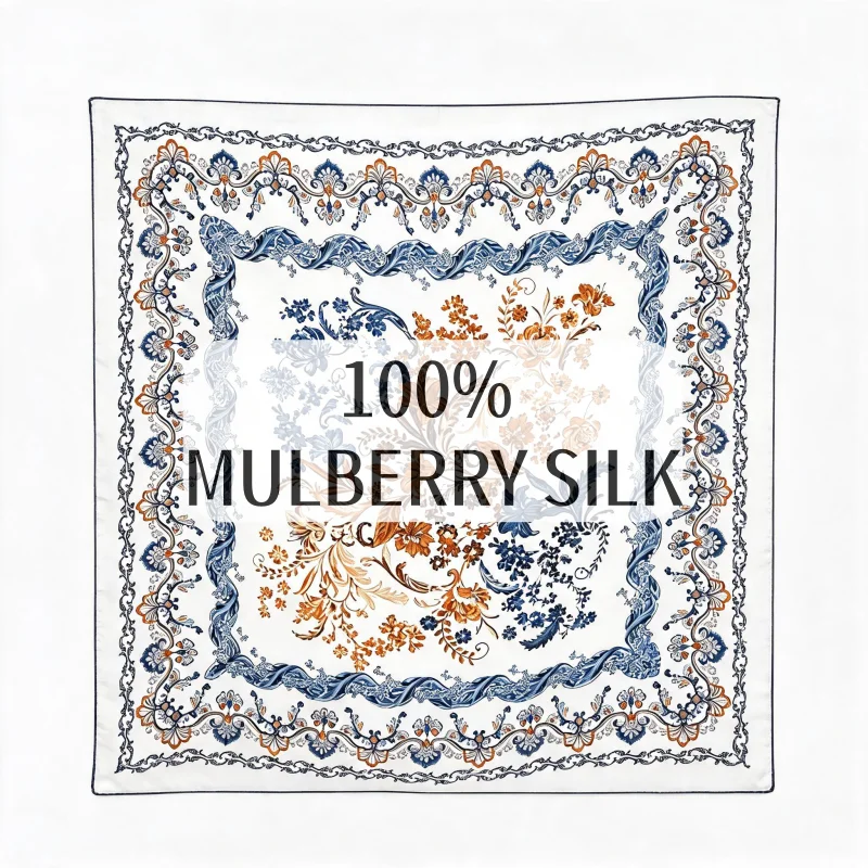 Syal Persegi Sutra Mulberry 10 - Discount Luxury Bags ulasan dan harga
