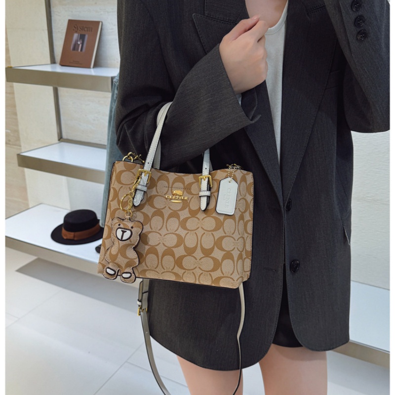 Tas Tote Monogram Elegan Berga - Tote Bag Leather Monogram ulasan dan harga