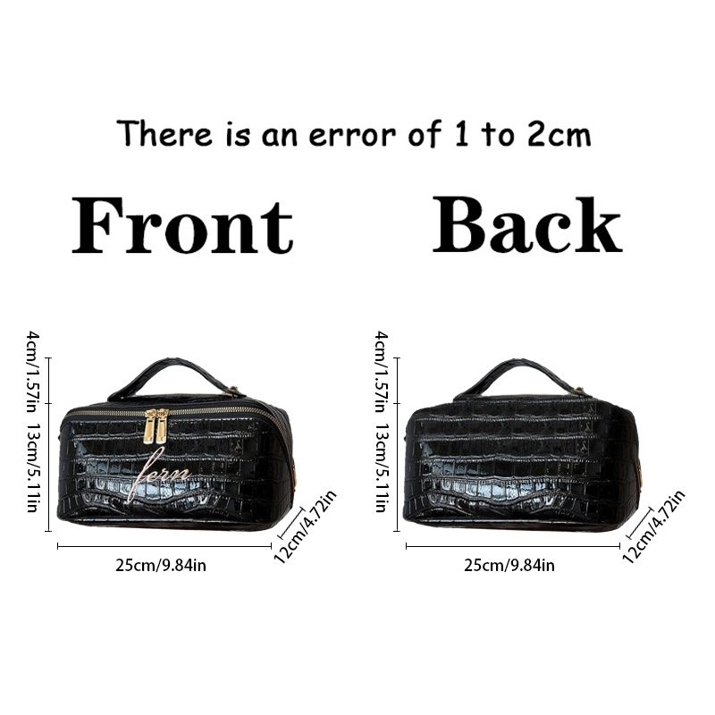 Tas Makeup Bordir Motif Buaya, - Luxury Bags That Are Vegan ulasan dan harga
